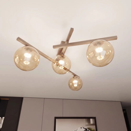 Lampa sufitowa SMART 4 MOKKA AMBER 1794/4 EMIBIG - zdjęcie dodatkowe 2