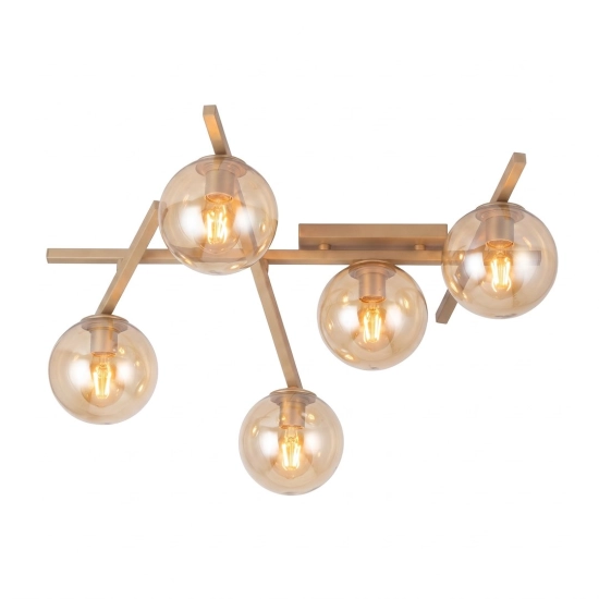 Lampa sufitowa SMART 5 MOKKA AMBER 1794/5 EMIBIG - zdjęcie produktu