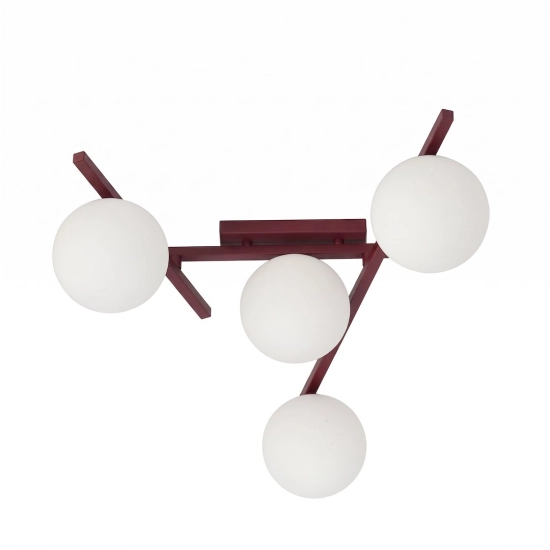 Lampa sufitowa SMART 4 BURGUNDY OPAL 1795/4 EMIBIG - zdjęcie produktu