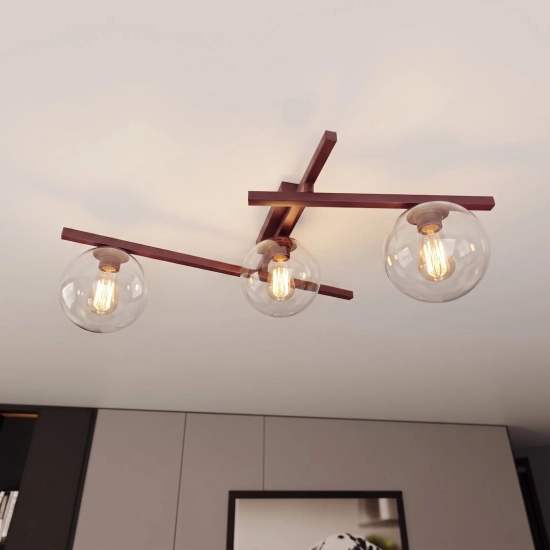 Lampa sufitowa SMART 3 BURGUNDY TRANSPARENT 1796/3 EMIBIG - zdjęcie dodatkowe 1