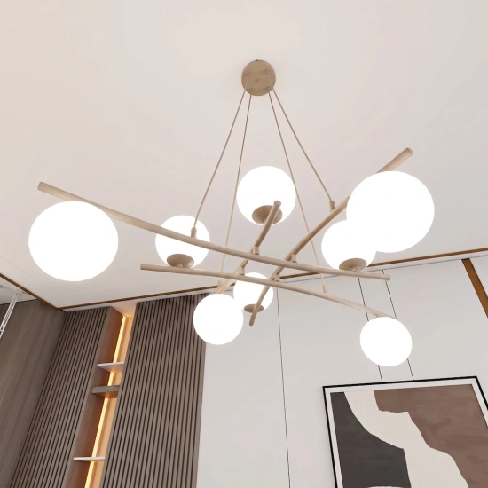 Lampa wisząca ESSA 8 MOKKA OPAL 1797/8 EMIBIG - zdjęcie dodatkowe 3