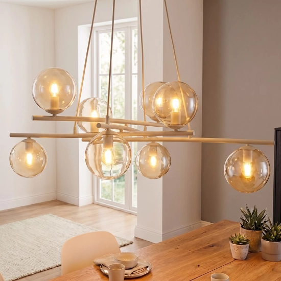 Lampa wisząca ESSA 8 MOKKA AMBER 1798/8 EMIBIG - zdjęcie dodatkowe 4