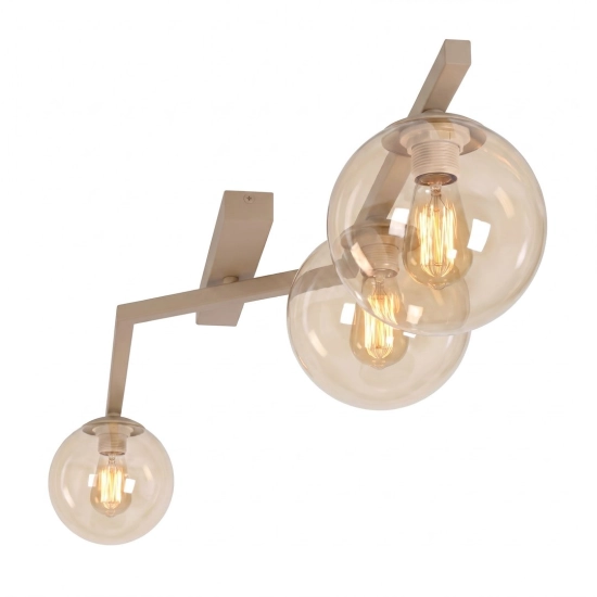 Lampa sufitowa NATON 3 MOKKA AMBER 1802/3 EMIBIG - zdjęcie dodatkowe 2