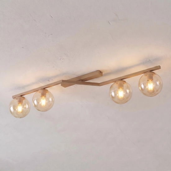 Lampa sufitowa NATON 4 MOKKA AMBER 1802/4 EMIBIG - zdjęcie dodatkowe 1