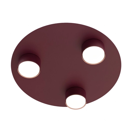 Lampa sufitowa BOLX 3 BURGUNDY 1806/3 EMIBIG - zdjęcie produktu
