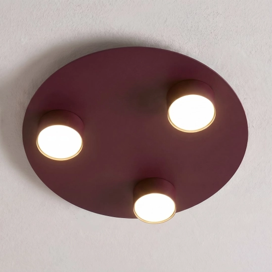 Lampa sufitowa BOLX 3 BURGUNDY 1806/3 EMIBIG - zdjęcie dodatkowe 1