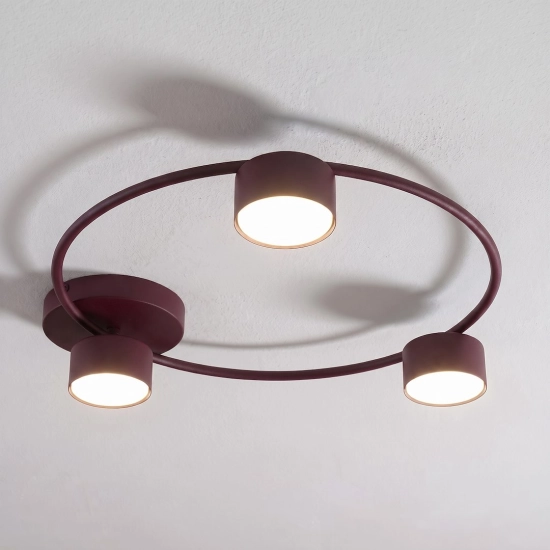 Lampa sufitowa LUCIO 3 BURGUNDY 1808/3 EMIBIG - zdjęcie dodatkowe 1