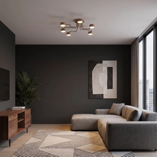 Lampa sufitowa KURAGE 6 MOKKA 1809/6 EMIBIG - zdjęcie dodatkowe 1