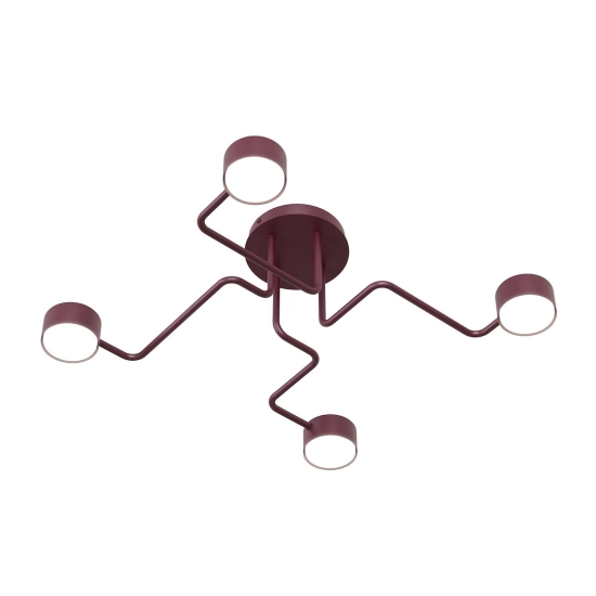 Lampa sufitowa KURAGE 4 BURGUNDY 1810/4 EMIBIG - zdjęcie produktu