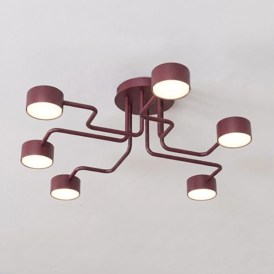Lampa sufitowa KURAGE 6 BURGUNDY 1810/6 EMIBIG - zdjęcie dodatkowe 2
