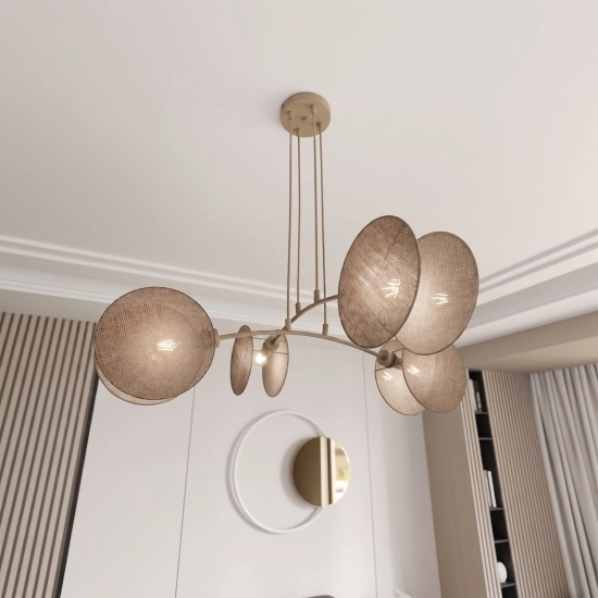 Lampa wisząca MOTIF 4 MOKKA NATURAL 1811/4 EMIBIG - zdjęcie dodatkowe 3