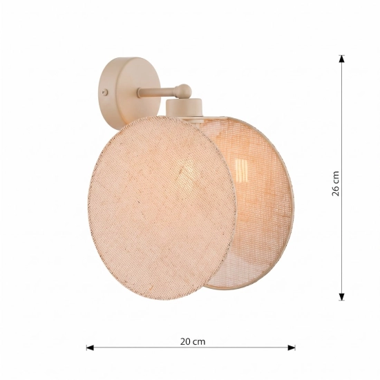Kinkiet MOTIF K1 MOKKA NATURAL 1811/K1 EMIBIG - zdjęcie dodatkowe 3