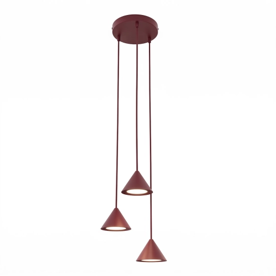 Lampa wisząca ELIT 3 PREMIUM BURGUNDY 1813/3PREM EMIBIG - zdjęcie produktu