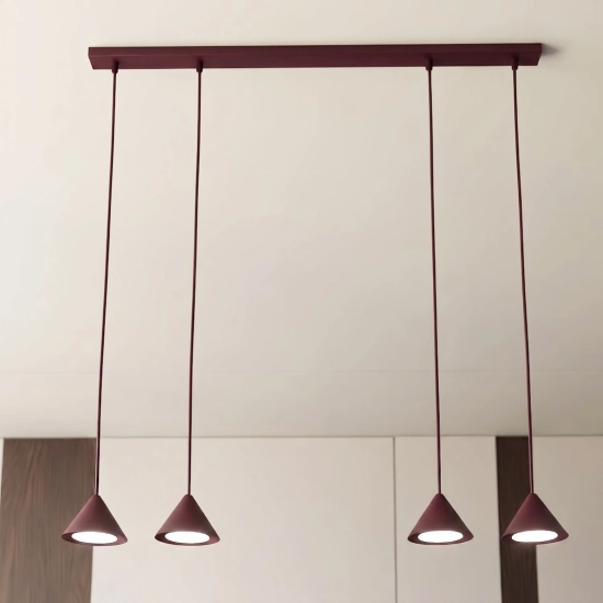 Lampa wisząca ELIT 4 BURGUNDY 1813/4 EMIBIG