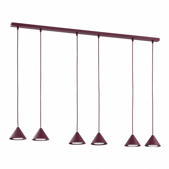 Lampa wisząca ELIT 6 BURGUNDY 1813/6 EMIBIG - zdjęcie produktu
