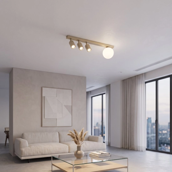 Lampa sufitowa BASTER 4 MOKKA OPAL 1814/4 EMIBIG - zdjęcie dodatkowe 1
