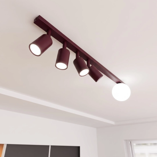 Lampa sufitowa BASTER 5 BURGUNDY OPAL 1816/5 EMIBIG - zdjęcie dodatkowe 2