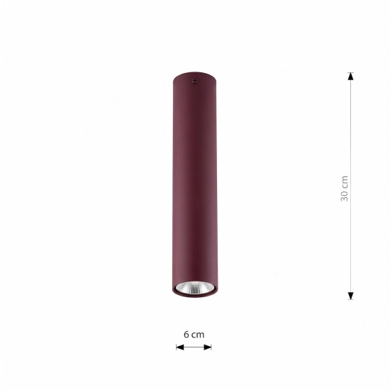 Lampa sufitowa TECNO 1M BURGUNDY 1818/1M EMIBIG - zdjęcie dodatkowe 5