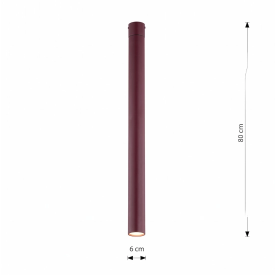 Lampa sufitowa TECNO 1XXL BURGUNDY 1818/1XXL EMIBIG - zdjęcie dodatkowe 6