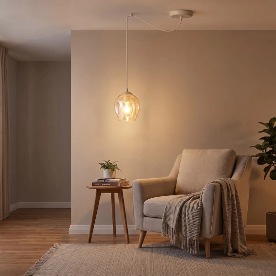 Lampa wisząca LEVEL 1 MOKKA AMBER 1820/1 EMIBIG - zdjęcie dodatkowe 2