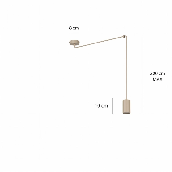 Lampa wisząca TRAKER 1 MOKKA 1821/1 EMIBIG - zdjęcie dodatkowe 3