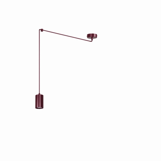 Lampa wisząca TRAKER 1 BURGUNDY 1822/1 EMIBIG - zdjęcie produktu