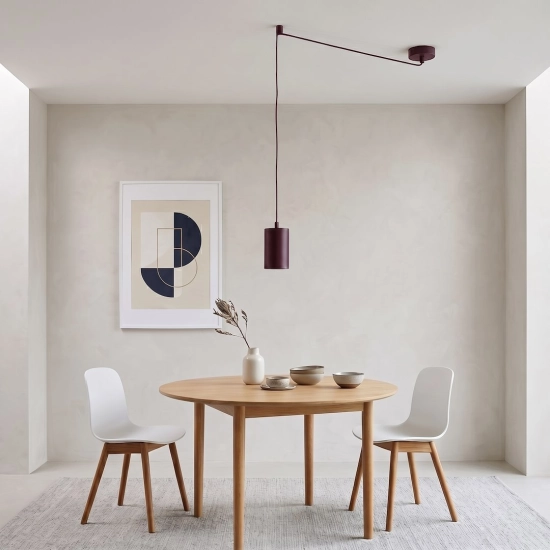 Lampa wisząca TRAKER 1 BURGUNDY 1822/1 EMIBIG - zdjęcie dodatkowe 2