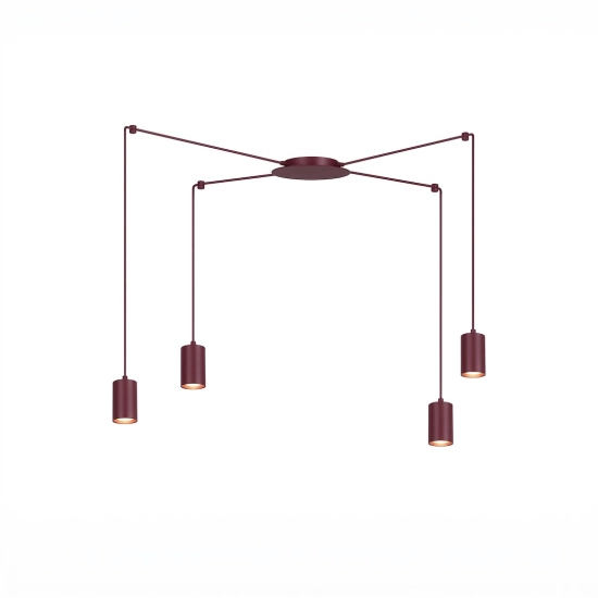 Lampa wisząca TRAKER 4 BURGUNDY 1822/4 EMIBIG - zdjęcie produktu