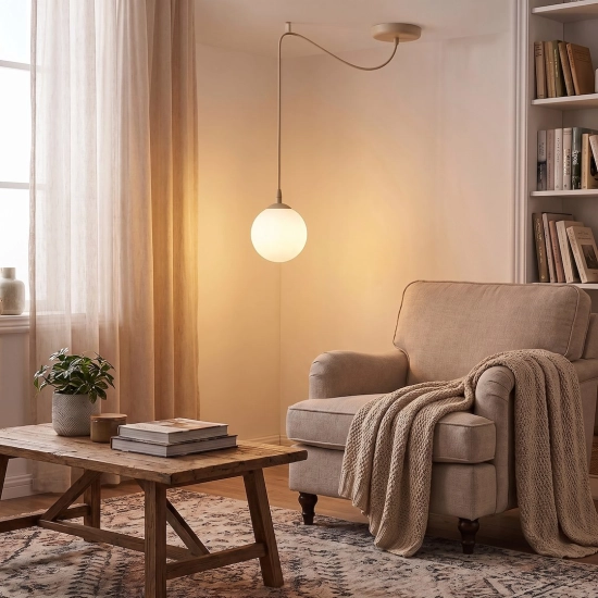 Lampa wisząca GIGI 1 MOKKA OPAL 1823/1 EMIBIG - zdjęcie dodatkowe 1