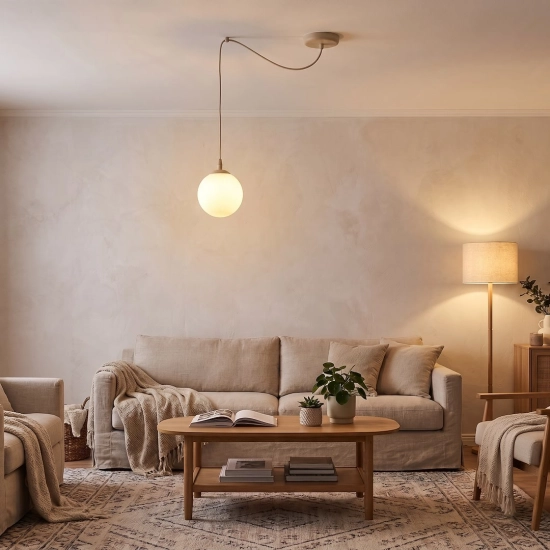 Lampa wisząca GIGI 1 MOKKA OPAL 1823/1 EMIBIG - zdjęcie dodatkowe 2