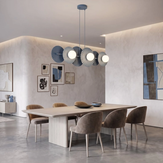 Lampa wisząca UMBRA 6 DUSTY BLUE 1827/6 EMIBIG
