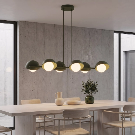 Lampa wisząca BOOM 4 OLIVE GREEN 1835/6 EMIBIG