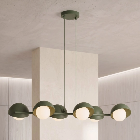 Lampa wisząca BOOM 4 OLIVE GREEN 1835/6 EMIBIG