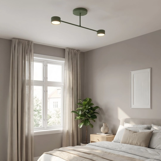 Lampa sufitowa HALO 2 OLIVE GREEN 1841/2 EMIBIG