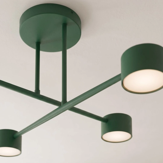 Lampa sufitowa HALO 4 OLIVE GREEN 1841/4 EMIBIG