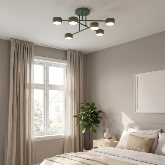 Lampa sufitowa HALO 6 OLIVE GREEN 1841/6 EMIBIG