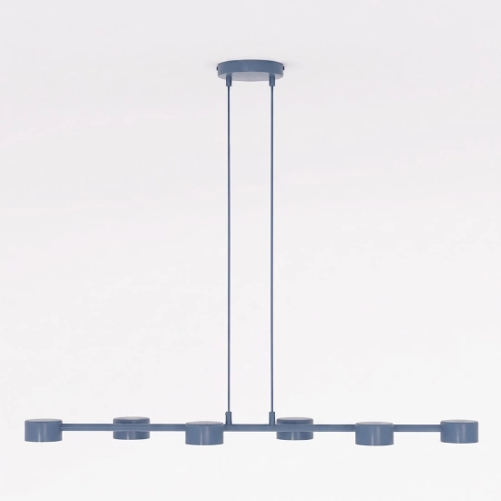 Lampa wisząca MEGARA 6 DUSTY BLUE 1842/6 EMIBIG
