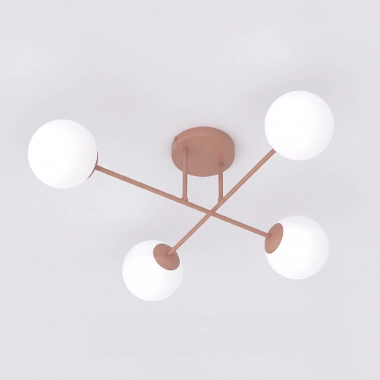 Lampa sufitowa ROMA 4 CORAL OPAL 1846/4 EMIBIG