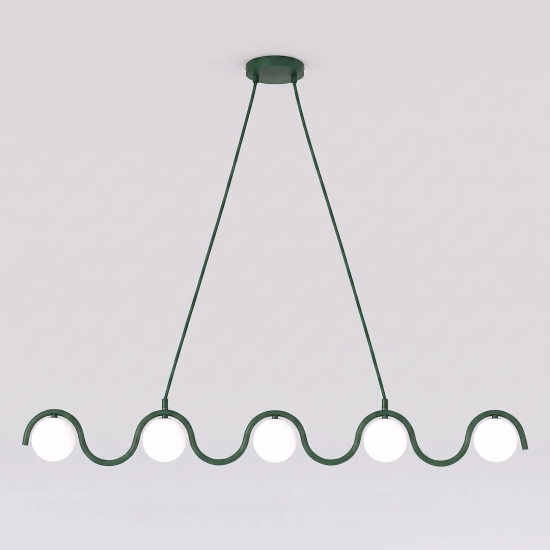Lampa wisząca SINUS 5 OLIVE GREEN 1850/5 EMIBIG