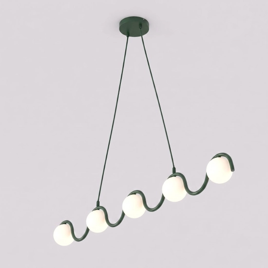 Lampa wisząca SINUS 5 OLIVE GREEN 1850/5 EMIBIG