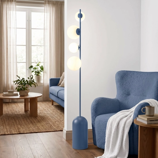 Lampa podłogowa ETNO LP4 DUSTY BLUE 1860/LP4 EMIBIG