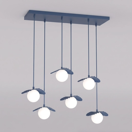 Lampa wisząca FLORA 6 DUSTY BLUE 1866/6 EMIBIG