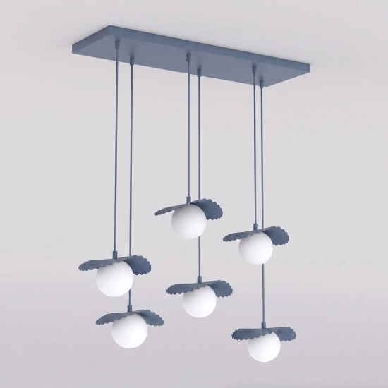 Lampa wisząca FLORA 6 DUSTY BLUE 1866/6 EMIBIG
