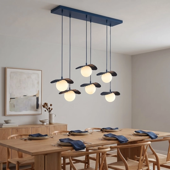 Lampa wisząca FLORA 6 DUSTY BLUE 1866/6 EMIBIG