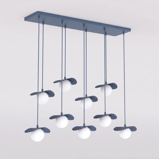 Lampa wisząca FLORA 9 DUSTY BLUE 1866/9 EMIBIG