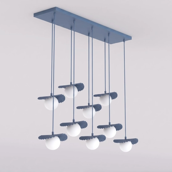 Lampa wisząca FLORA 9 DUSTY BLUE 1866/9 EMIBIG