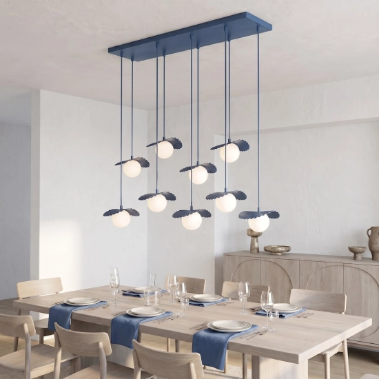 Lampa wisząca FLORA 9 DUSTY BLUE 1866/9 EMIBIG