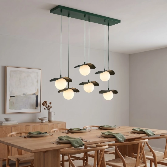 Lampa wisząca FLORA 6 OLIVE GREEN 1867/6 EMIBIG