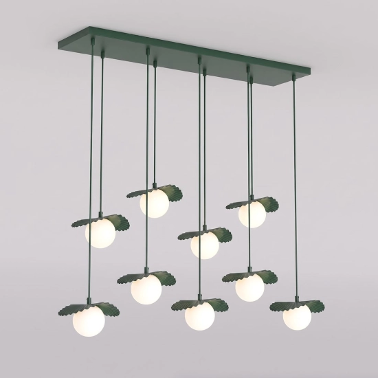 Lampa wisząca FLORA 9 OLIVE GREEN 1867/9 EMIBIG