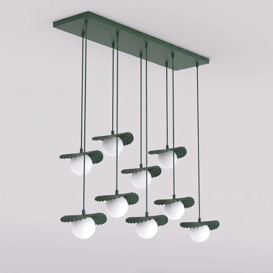 Lampa wisząca FLORA 9 OLIVE GREEN 1867/9 EMIBIG